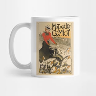 Motocycles Comiot France Vintage Poster 1899 Mug